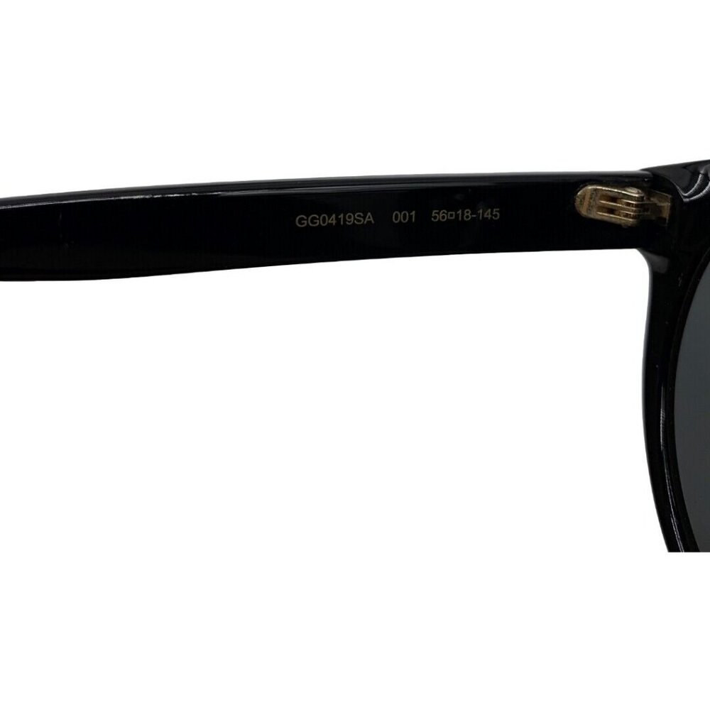 Authentic GUCCI Line Stone Sunglasses GG0419SA Black Resin #36634430 - Picture 10 of 12